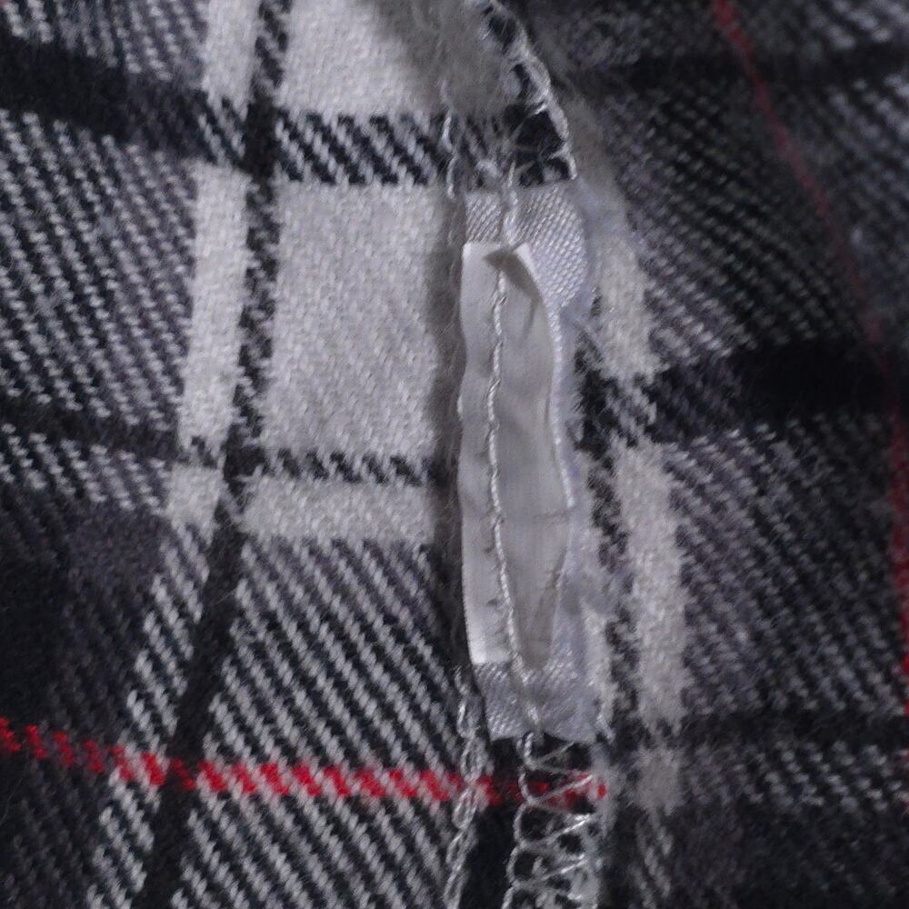 Banana Republic Womens Small Boyfriend Fit Flannel Shirt Plaid White Black - Picture 4 of 10